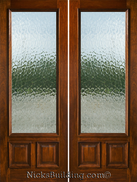 Exterior Double Doors - Solid Mahogany Double Doors 8-0